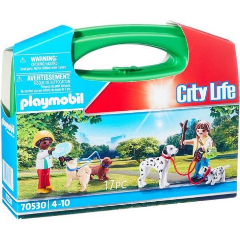 Playmobil Set Copii cu Cățeluși Portabil 91.9RON - imagine 2