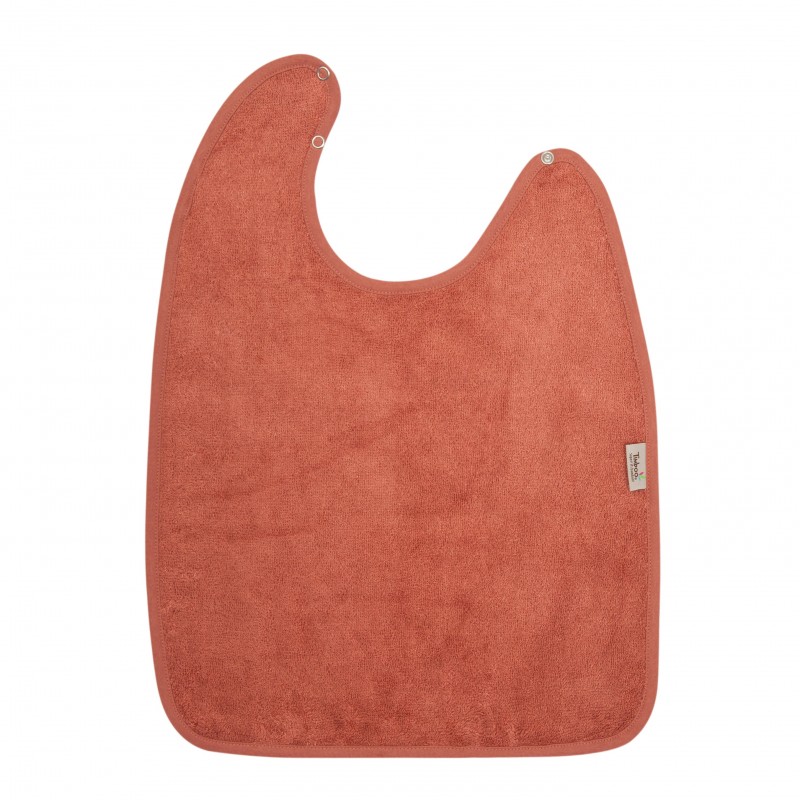 Baveta Bambus XXL Timboo, Capse Reglabile, Apricot