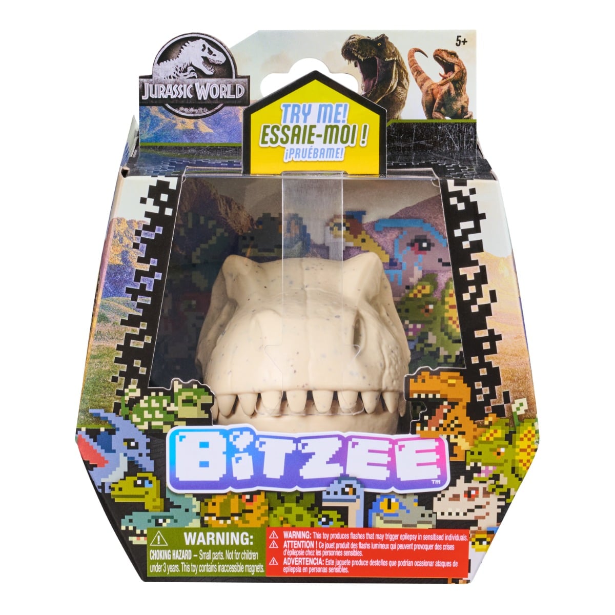Jucarie Bitzee Jurassic World cu 25 Dinozauri 3D