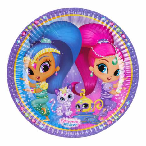 Farfurii Amscan Shimmer Shine 23cm, Eleganță