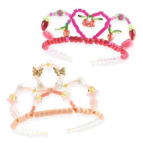 Set Creativ Diademe Roz Djeco | Princess Play - imagine 3