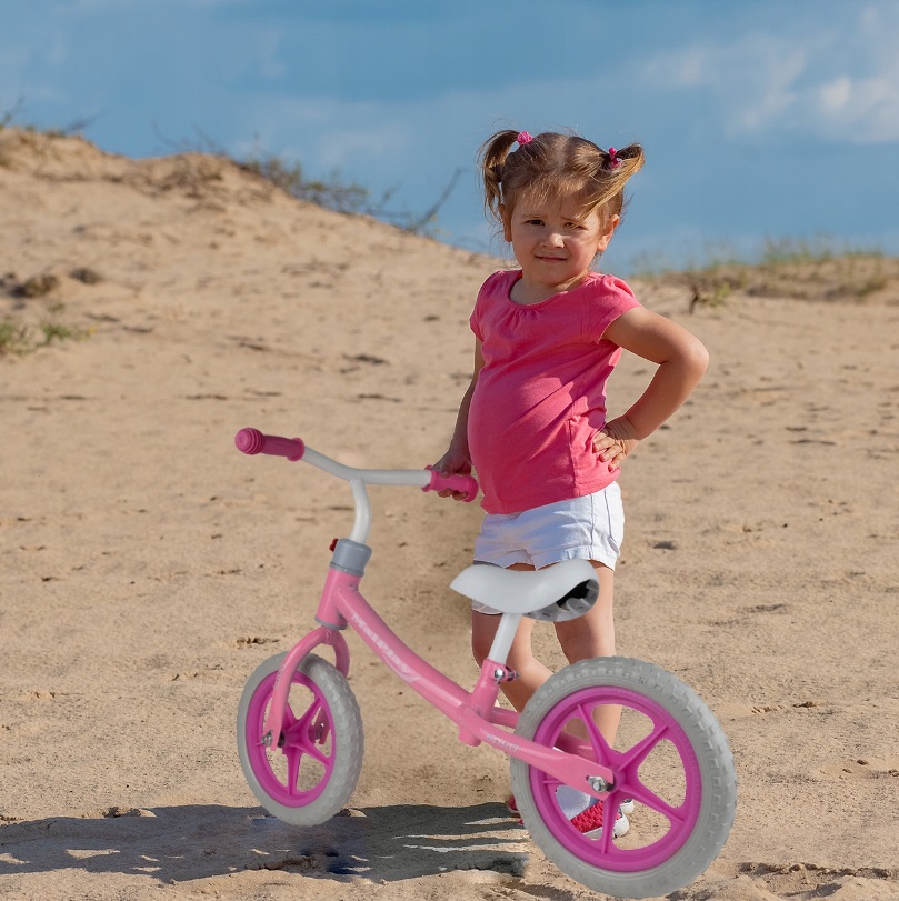 Bicicleta Fără Pedale Malplay Push Sport Roz, 12 Inch - imagine 4