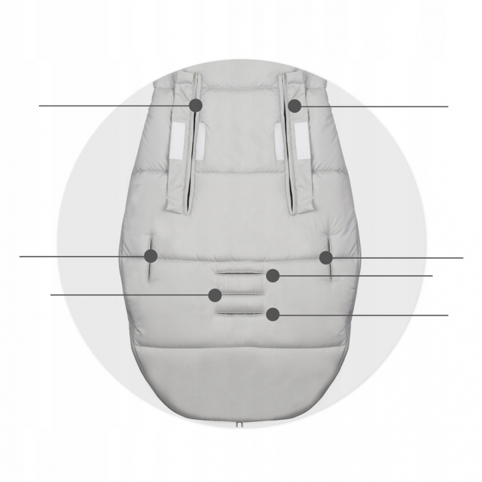 Sac Dormit Ricokids Elmi Gri - Comfort Siguranta Copil - imagine 5