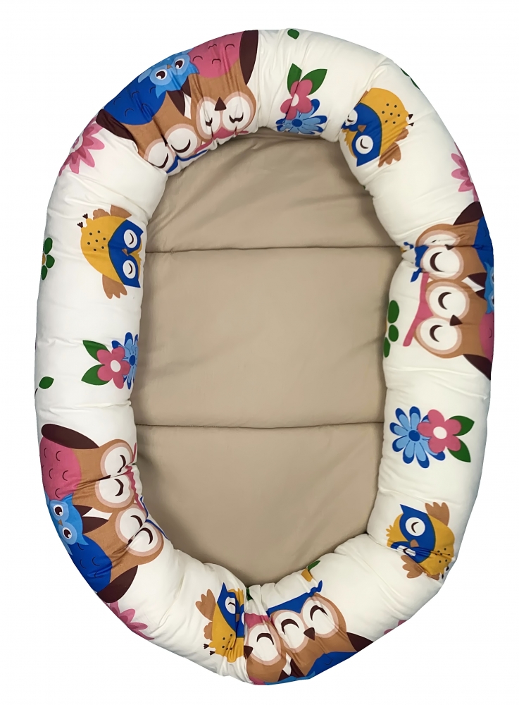 Cuib Baby Nest Deseda cu Bufnite și Saltelută - imagine 2