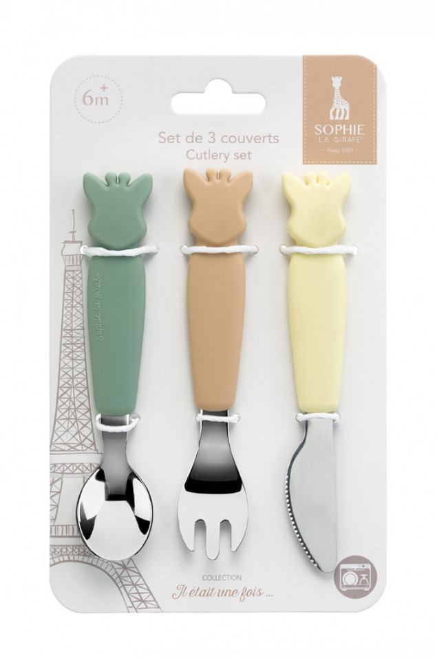 Set 3 Tacamuri Girafa Sophie Vulli cu Maner Silicon