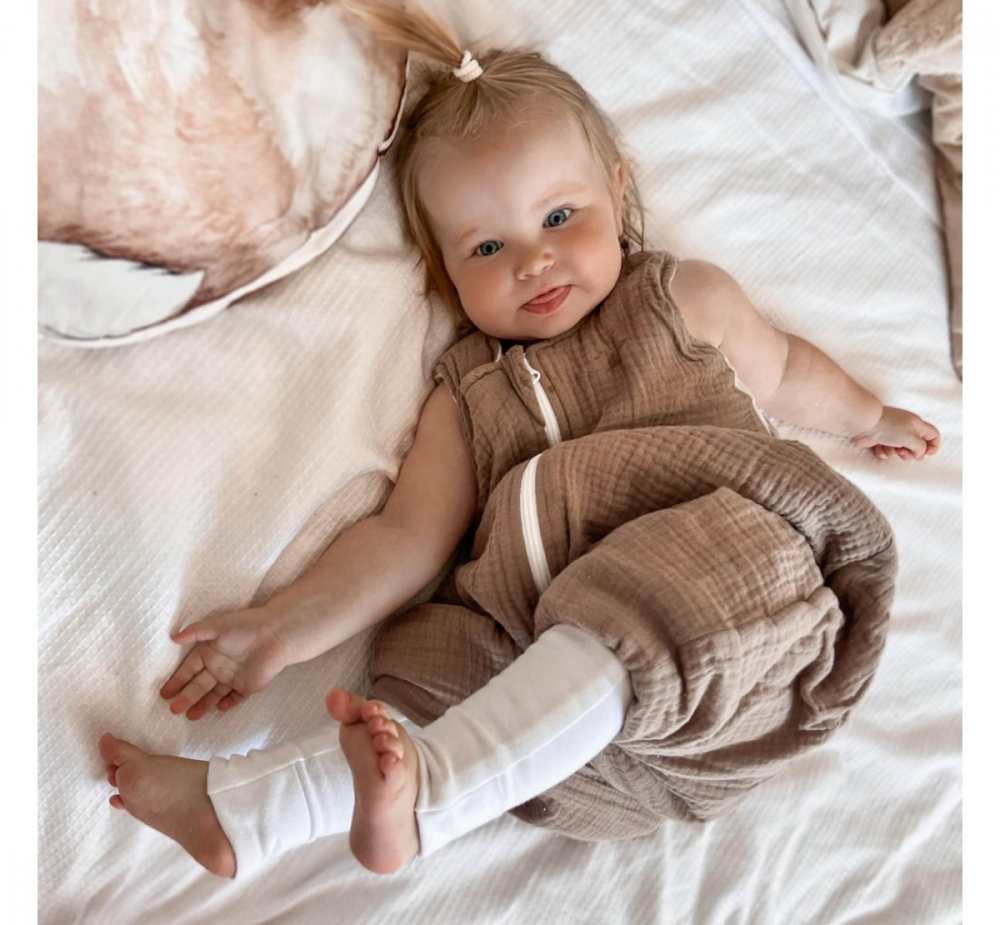 Sac Dormit Bumbac Muselina Peony Dreamland Babysteps - imagine 7