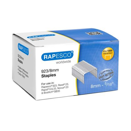 Capse Rapesco 23/8, 4 cutii x 1000 buți
