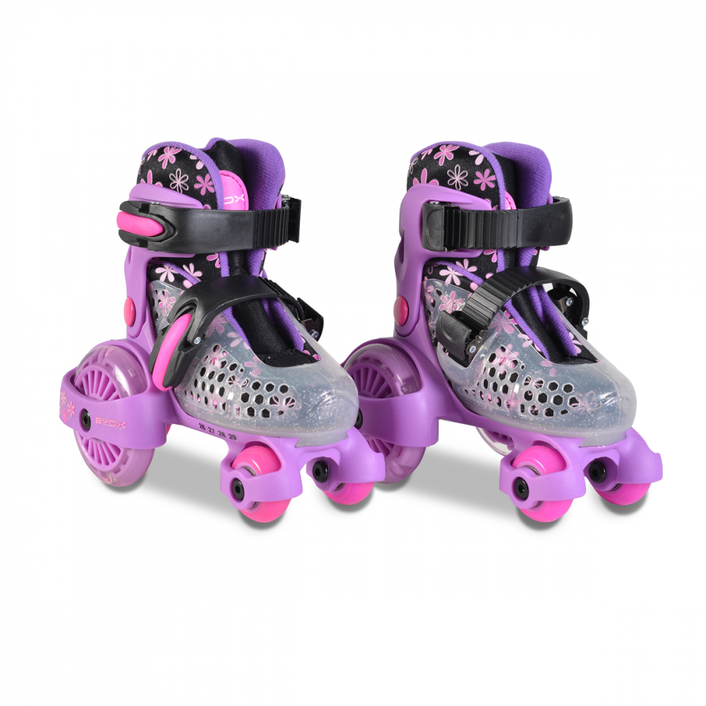 Patine cu rotile Byox Little Beetle Violet - imagine 3