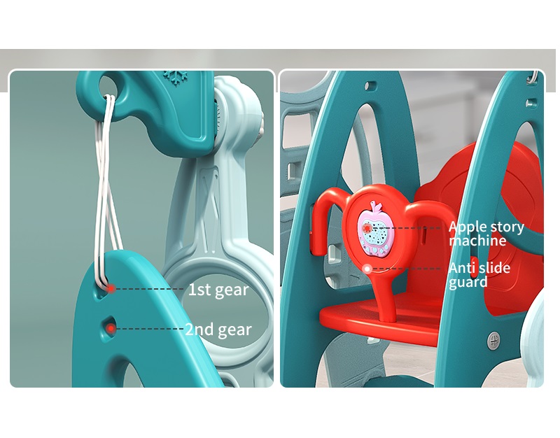 Nichiduta Garden Tower Blue 3in1 Tobogan & Leagan - imagine 4