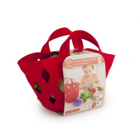 Hape Cos Legume Joc Educativ Lemn Ecologic