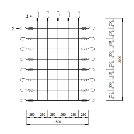 Plasa Catarat KBT 1.5x2m pentru Spatii de Joaca - imagine 3
