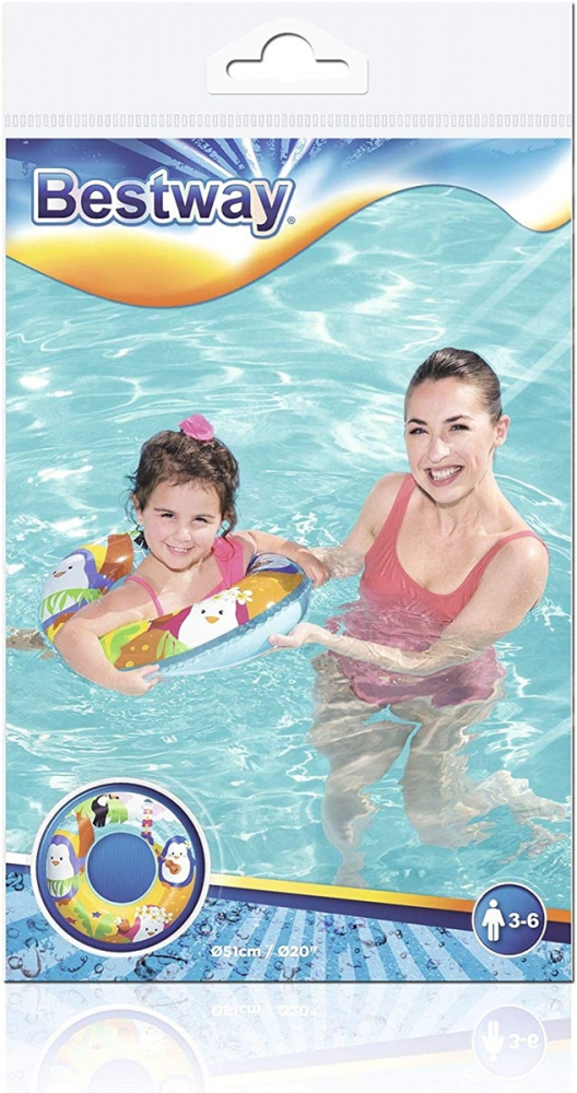 Colac Gonflabil Copii Pinguin 51 cm Bestway - imagine 4