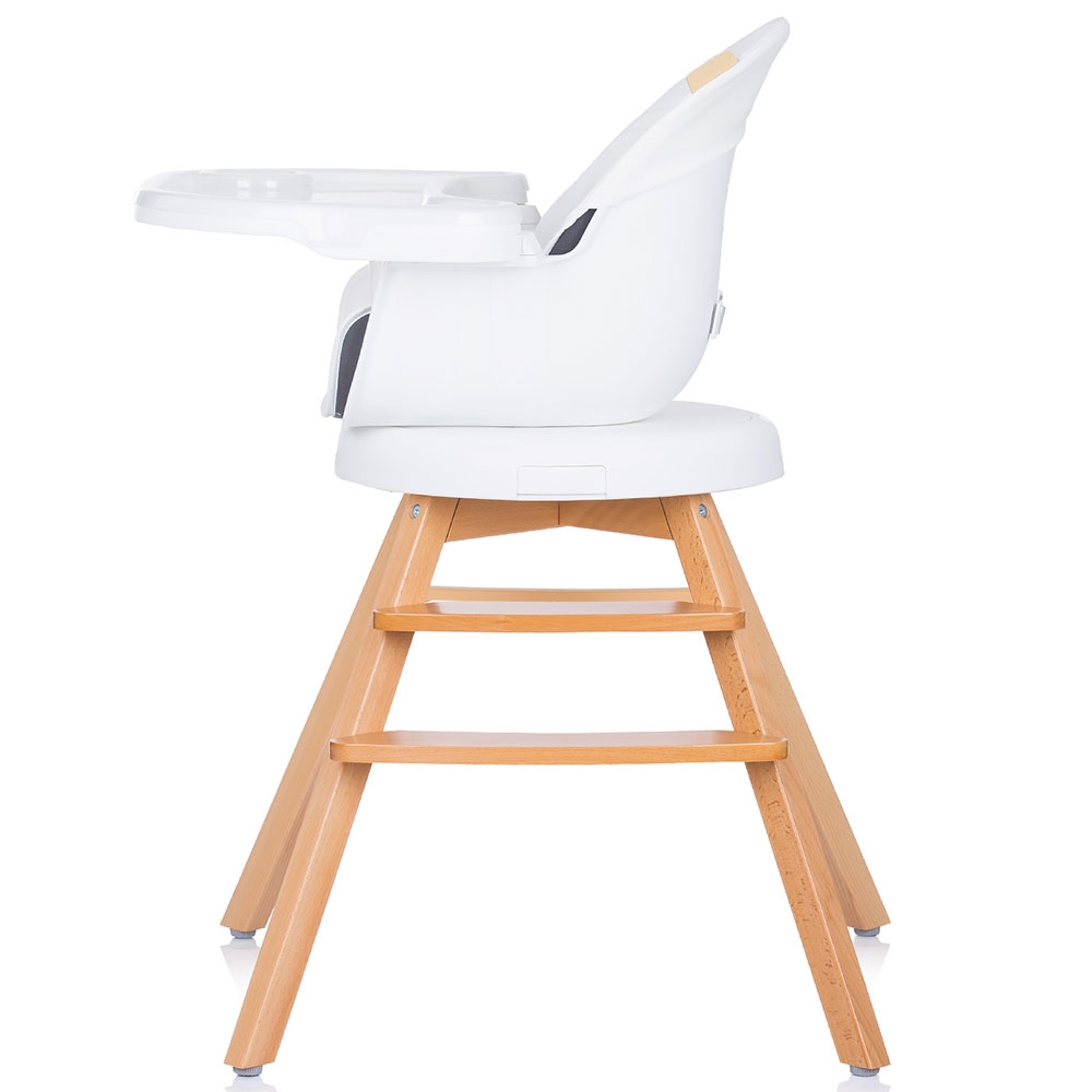 Scaun Masa Chipolino Rotto 3in1 Ivory, Sezut Rotativ - imagine 3