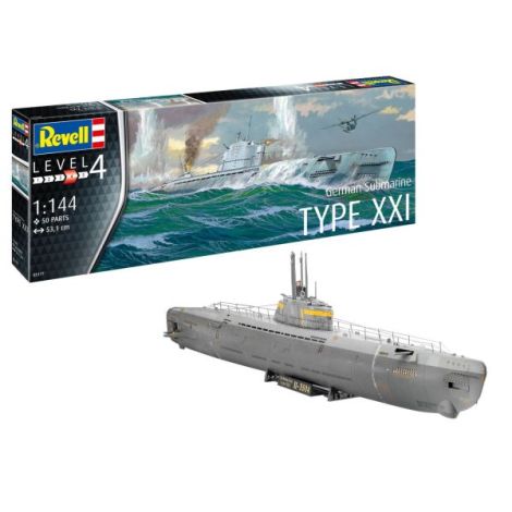 Macheta Submarin Type XXI Revell - Modelism WW2