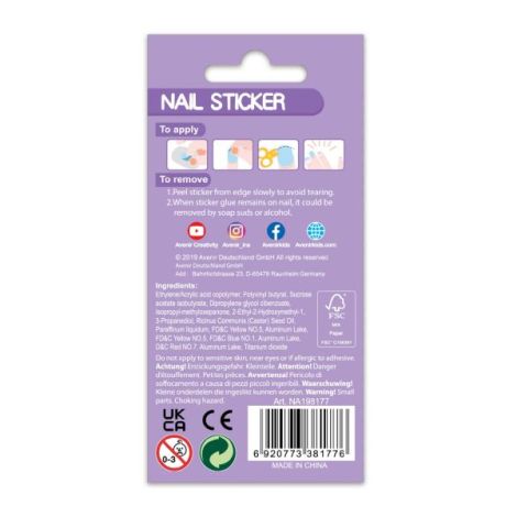 Stickere Unghii Flori Avenir - Design Sclipici - imagine 3