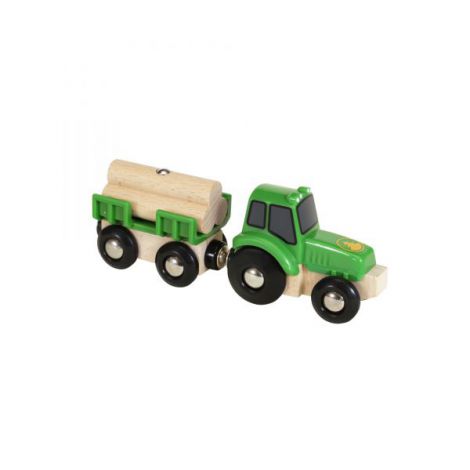 Tractor cu încărcător Brio pentru Trenulete Lemn - imagine 3