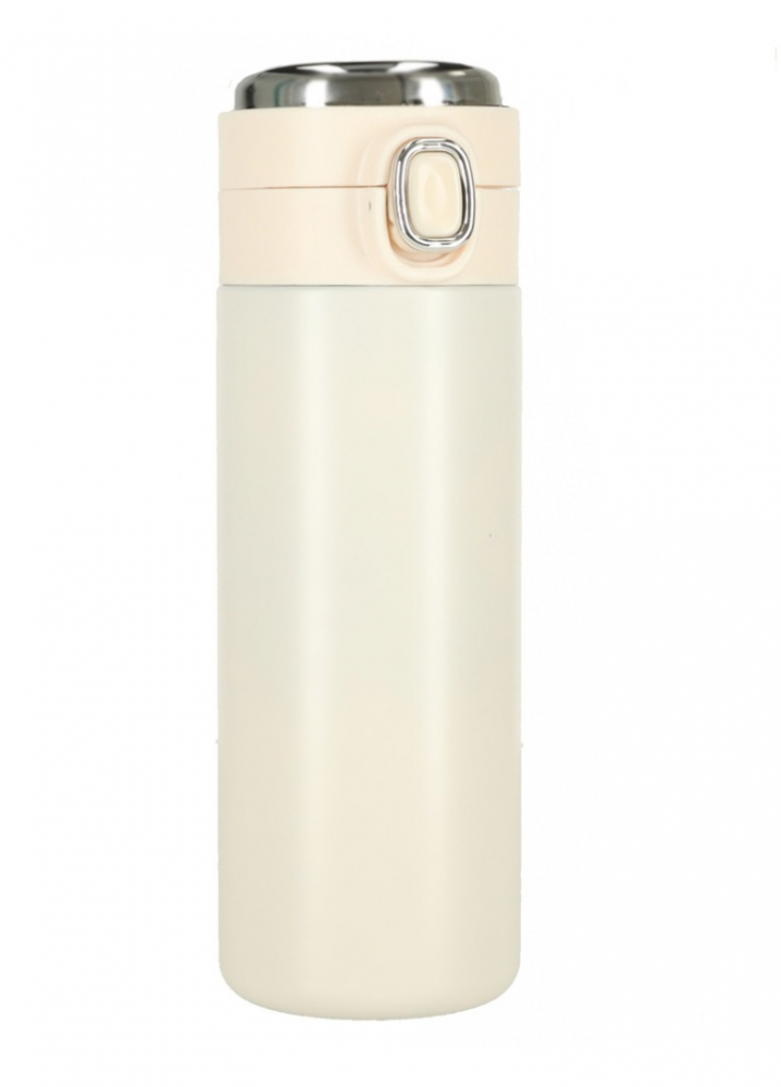 Cana termos Ikonka Smart LED, 420ml Bej - imagine 7