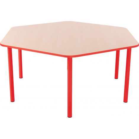 Masa Hexagonala Bambino 52 cm Cant Rosu | Moje Bambino