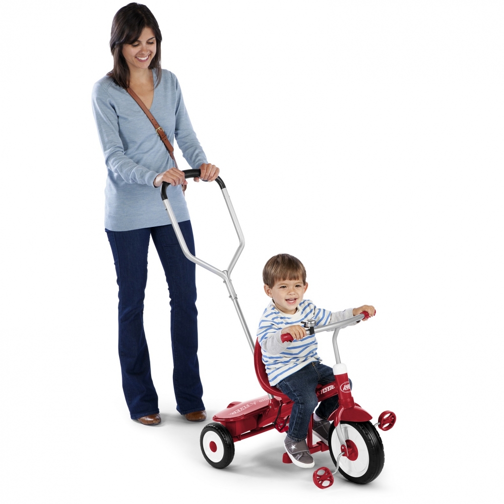 Tricicleta Radio Flyer Steer and Stroll, Maner Detasabil
