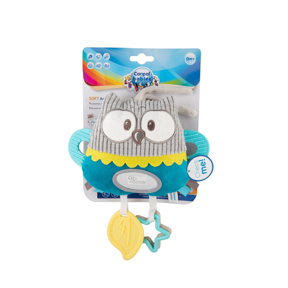 Jucarie Pluș Canpol Pastel Friends Turcoaz