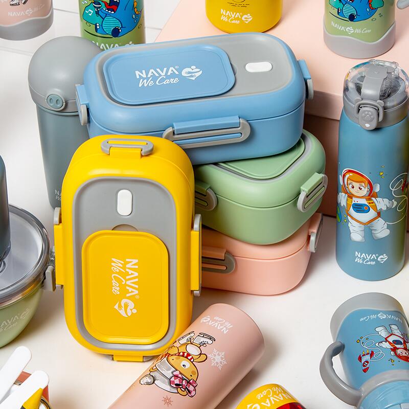 Box prânz Nava We Care 800ml Galben - imagine 4