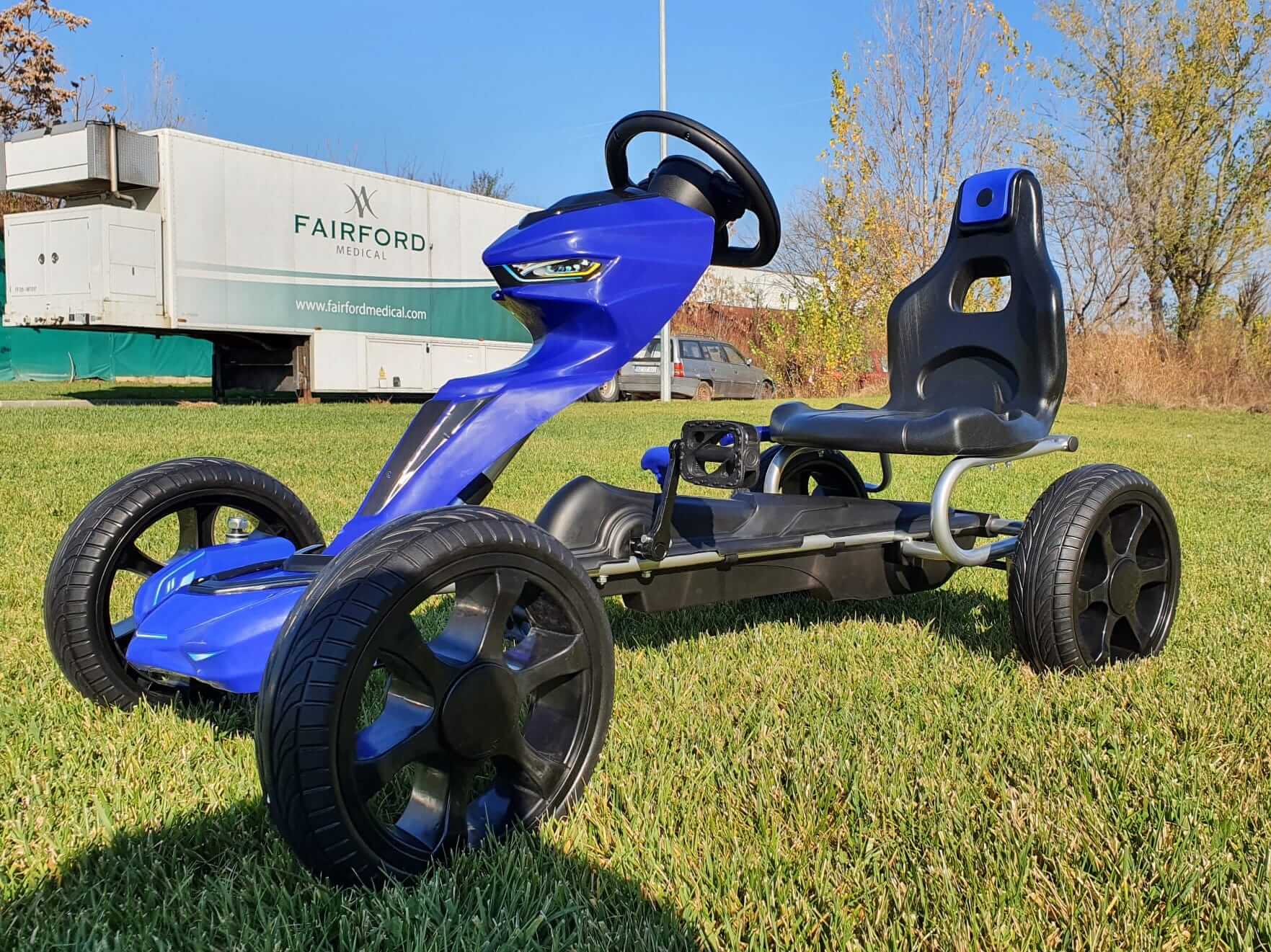 Kart Pedale Albastru Grand Ride | Autokids - imagine 12