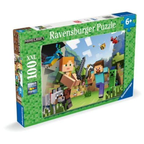 Puzzle Minecraft XXL 100 Piese pentru Copii - imagine 2