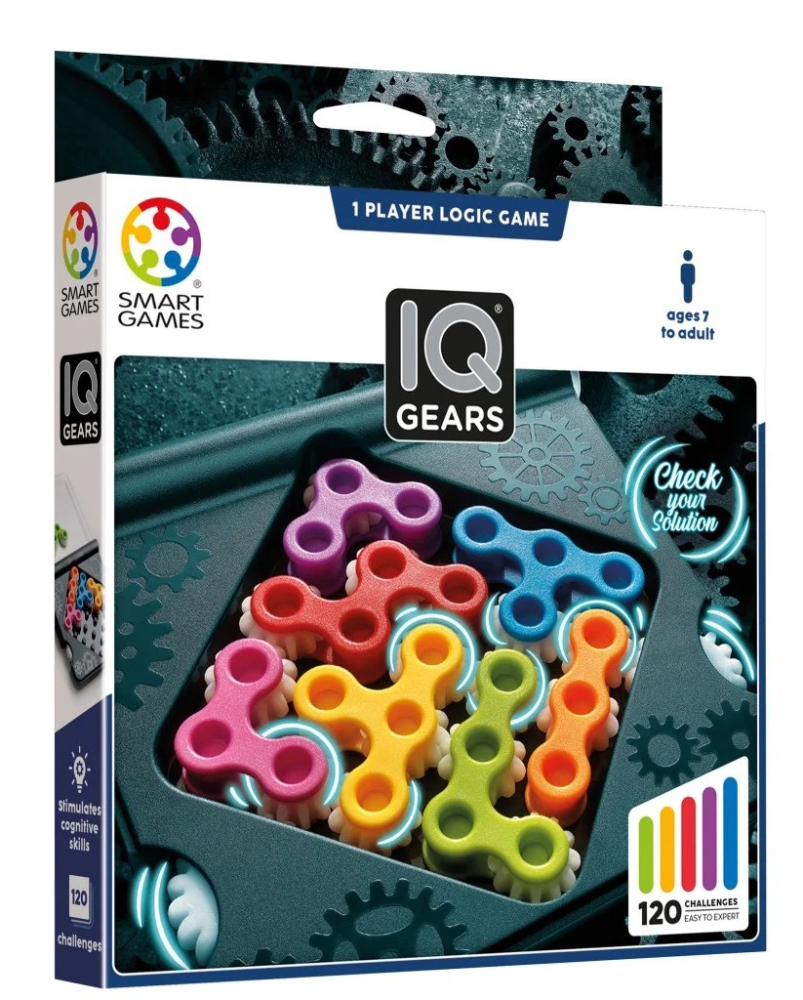 Smart Games IQ Gears - Joc Logică 120 Provocări