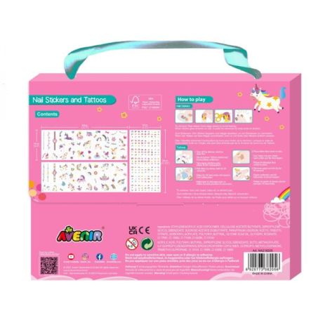 Avenir Stickere Unghii Unicorni - 260+ Autocolante - imagine 4