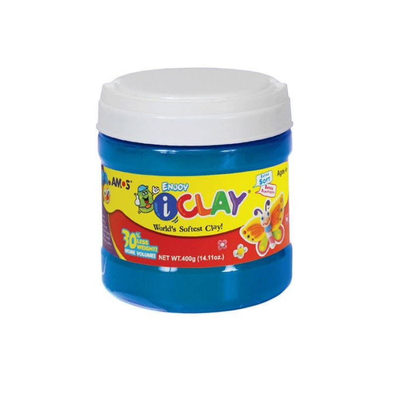 Plastilina iClay Amos Albastru, 400g Modelare