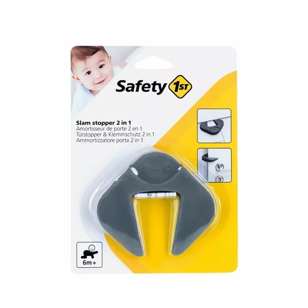 Protectie Usa Safety 1st Gri, Antistrivire - imagine 3