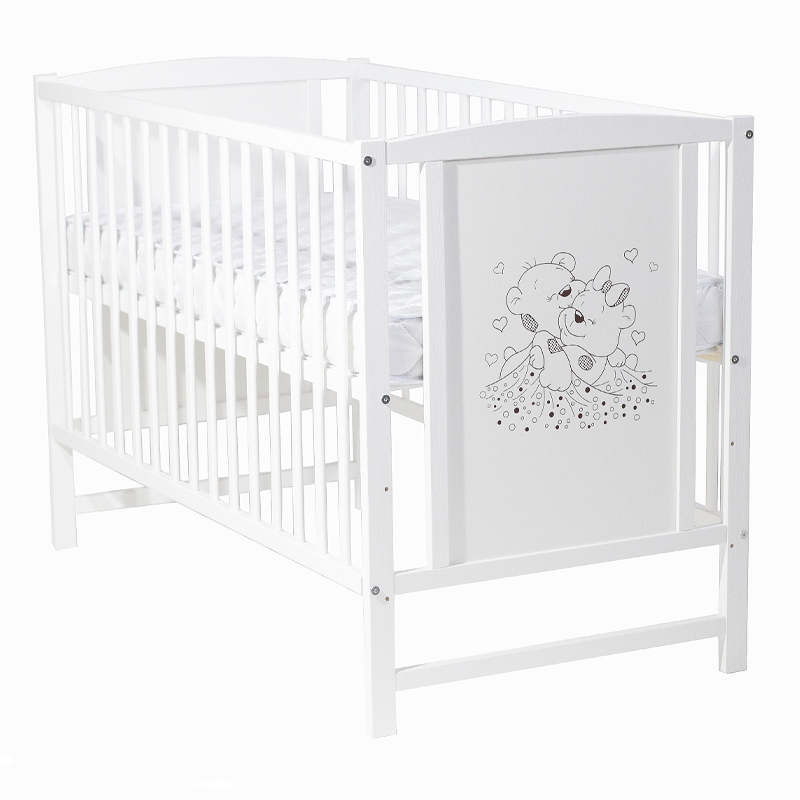 Patut E-kids Bears 120x60 cu Laterala Detasabila - imagine 5
