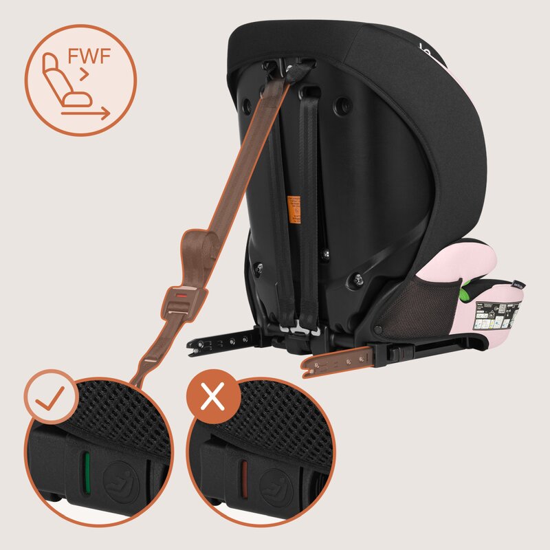 Lionelo Levi Fix Roz i-Size ISOFIX 76-150cm - imagine 5
