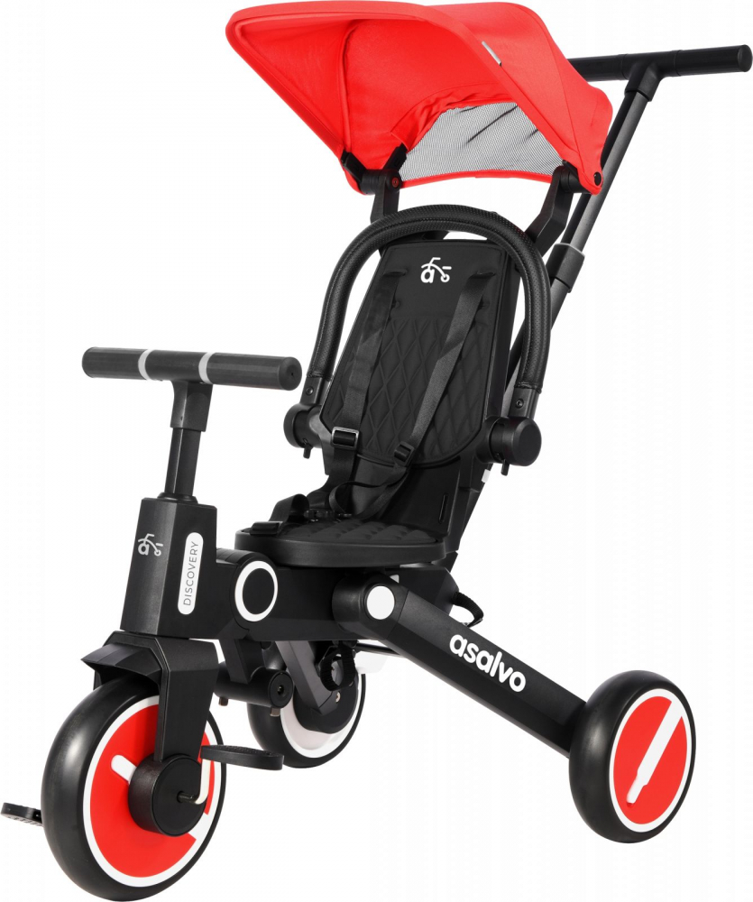 Tricicleta Asalvo Discovery Roz cu Scaun Rotativ - imagine 7