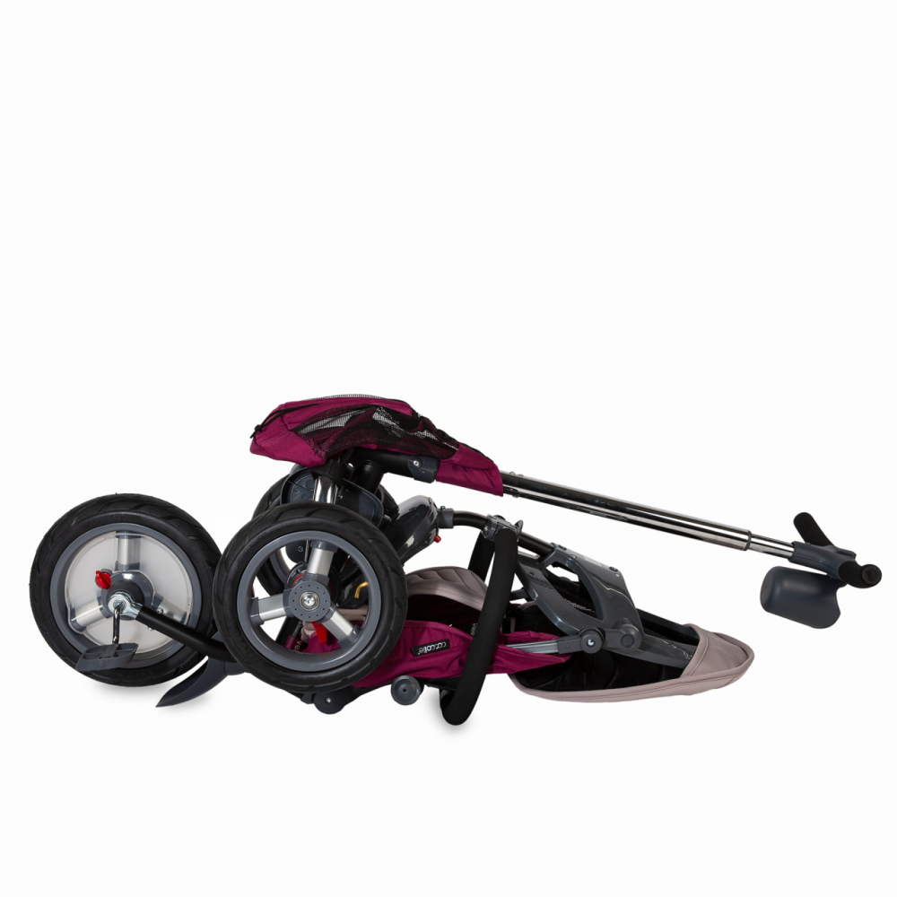 Tricicleta Coccolle Velo Air Violet 4 în 1, Pliabilă - imagine 6
