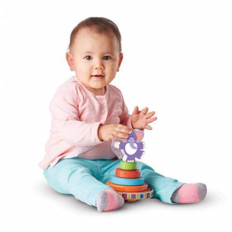 Piramida Elefantel Melissa & Doug, Lemn - imagine 2