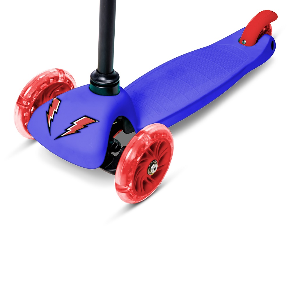 Trotineta Neon Bolt Blue cu LED, 3 roti - imagine 2