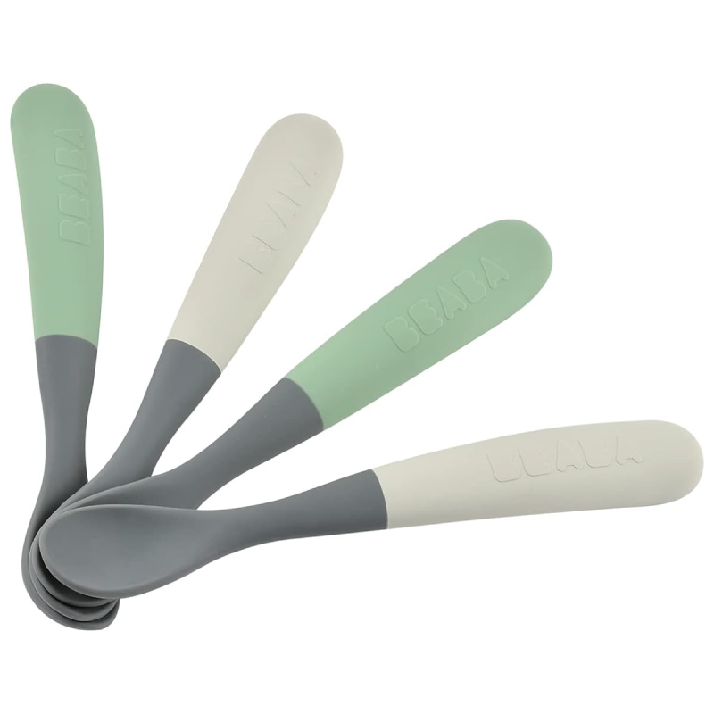 Set 4 Lingurițe Silicon Beaba, +4 luni - imagine 3
