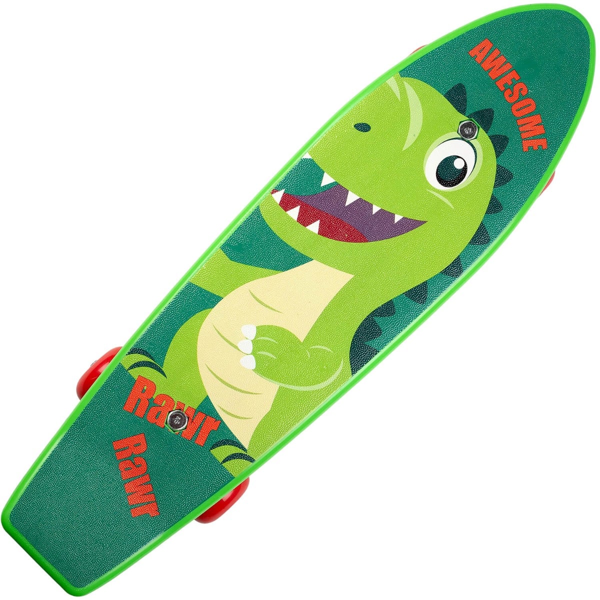 Action One Penny Board T-Rex Verde - Placa pentru începători