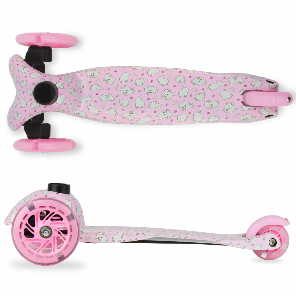 Kidwell Uno Puppy - Trotinetă reglabilă cu roti luminoase - imagine 6