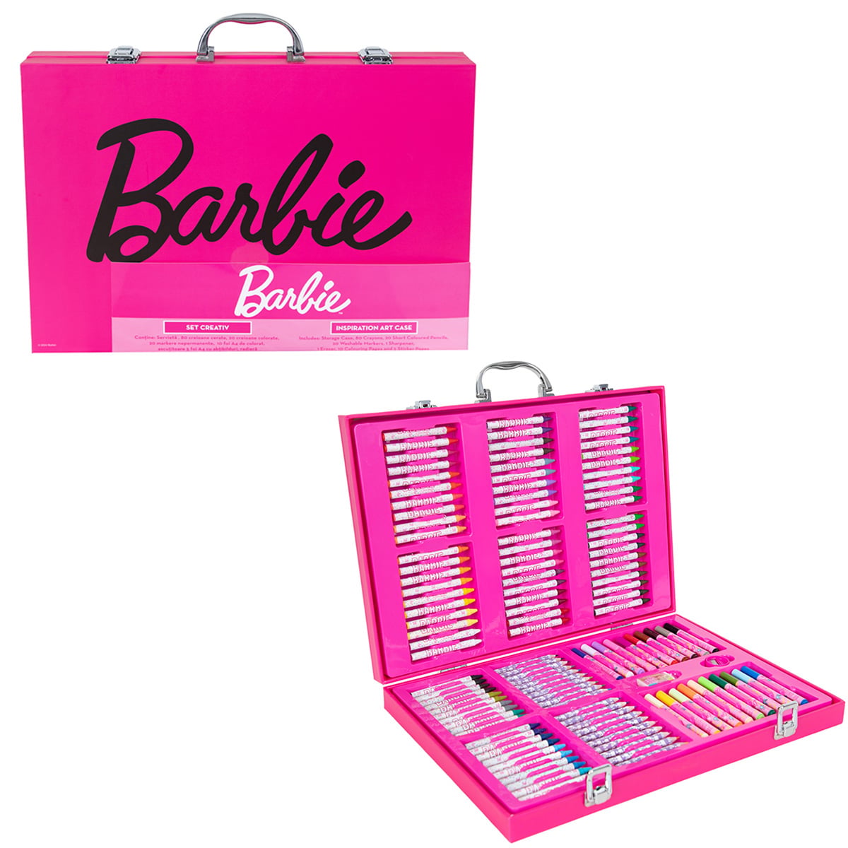 Set Colorat Barbie, 137 Piese, Trusa Creativa