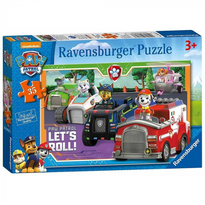 Puzzle Ravensburger Patrula Catelusilor 35 piese