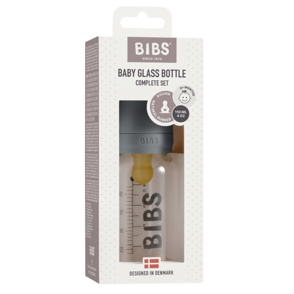 Biberon Anticolici Bibs Iron 110 ml Sticlă