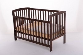 Patut Bebe Junior DeLuxe Mesterel, Lemn Masiv