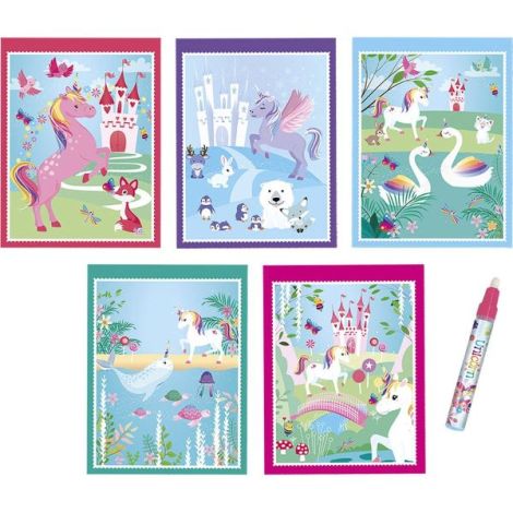 Totum Set Pictura Magica Unicorni - Reutilizabil - imagine 3