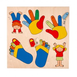 Puzzle Mainile si Picioarele Educo