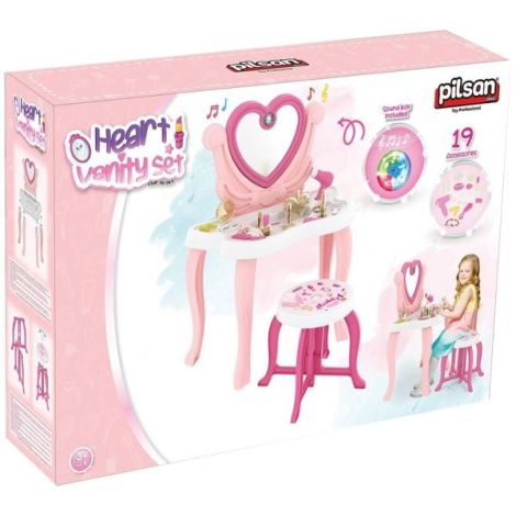 Masuta Machiaj Pilsan Pink 19 Accesorii - imagine 2