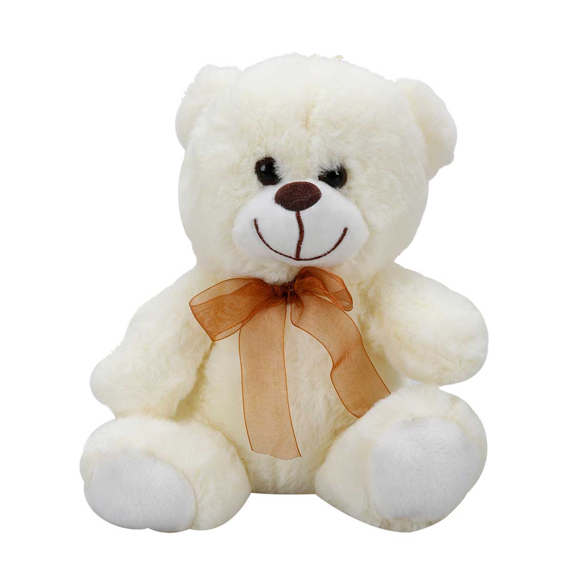 Ursulet Plus Puffy Friends Alb 21 cm