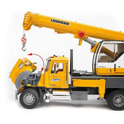 Camion Mack Granite Bruder cu Macara Liebherr - imagine 2