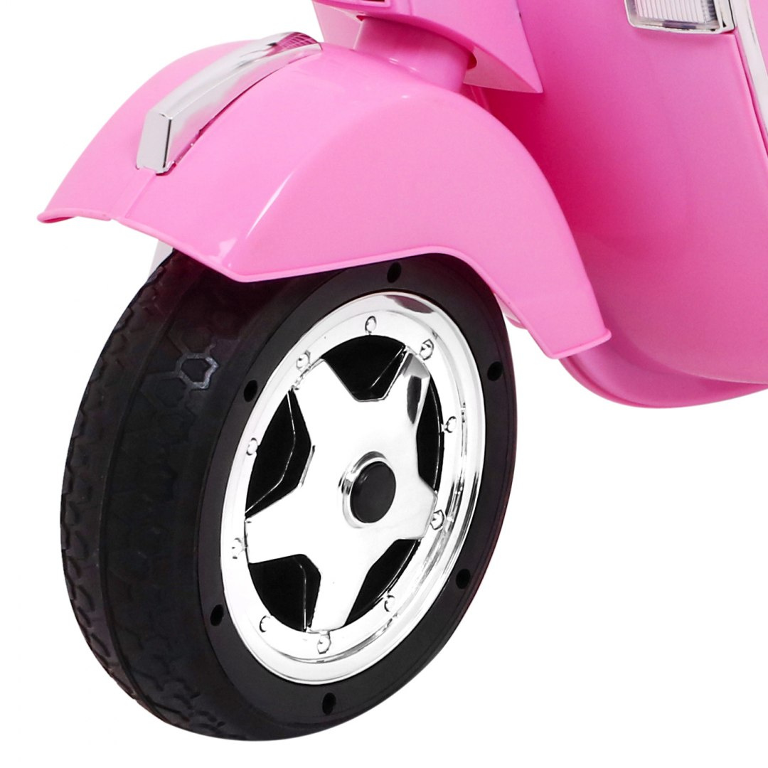 Scuter Electric Vespa Roz 12V Copii - imagine 5